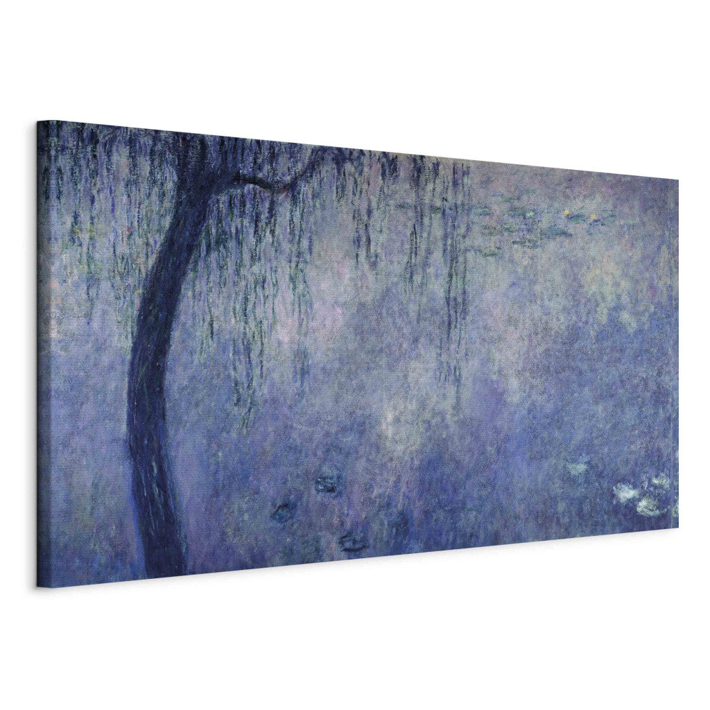 Gleznas reprodukcija - Claude Monet - Waterlilies: Two Weeping Willows, left section