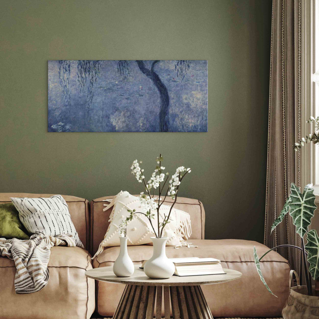 Gleznas reprodukcija - Claude Monet - Waterlilies: Two Weeping Willows, right section