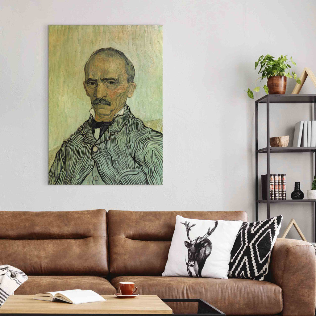 Gleznas reprodukcija - Vincent van Gogh - Portait of the head warden Trabuc in the hospital Saint -Paul