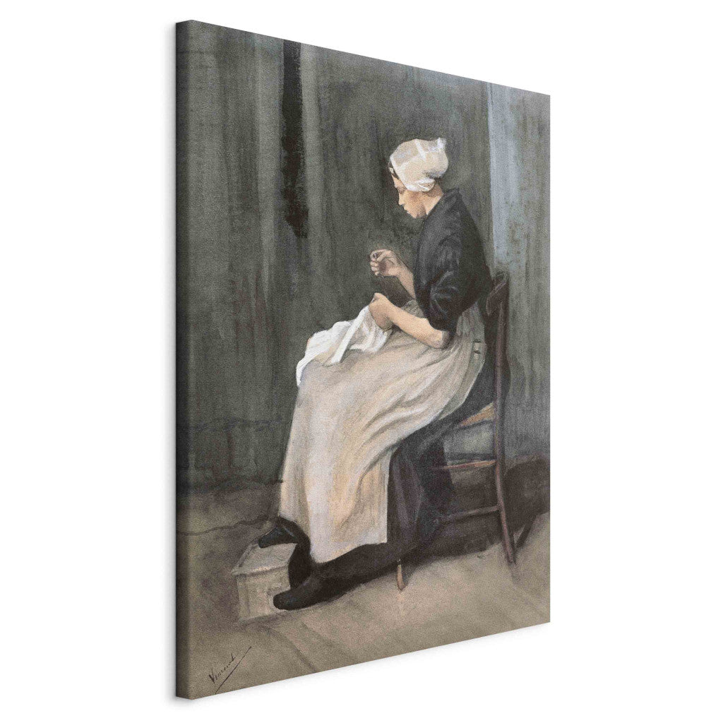 Gleznas reprodukcija - Vincent van Gogh - Seamstress from Scheveningen