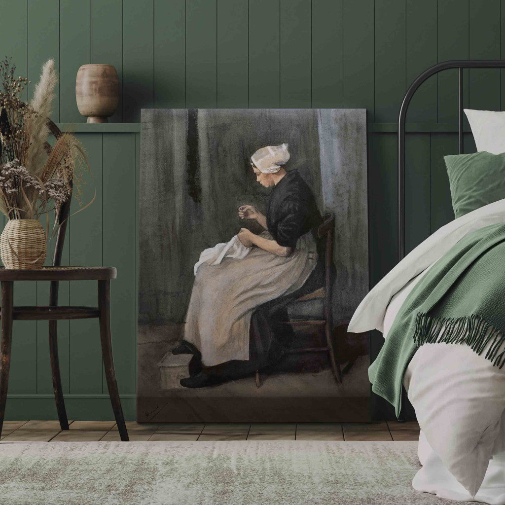 Gleznas reprodukcija - Vincent van Gogh - Seamstress from Scheveningen
