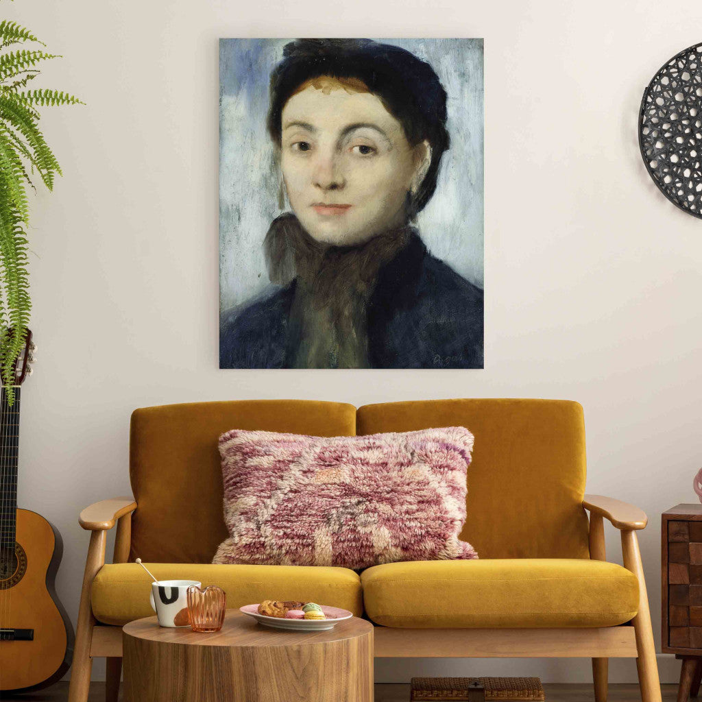 Gleznas reprodukcija - Edgar Degas - Portrait of Josephine Gaujelin