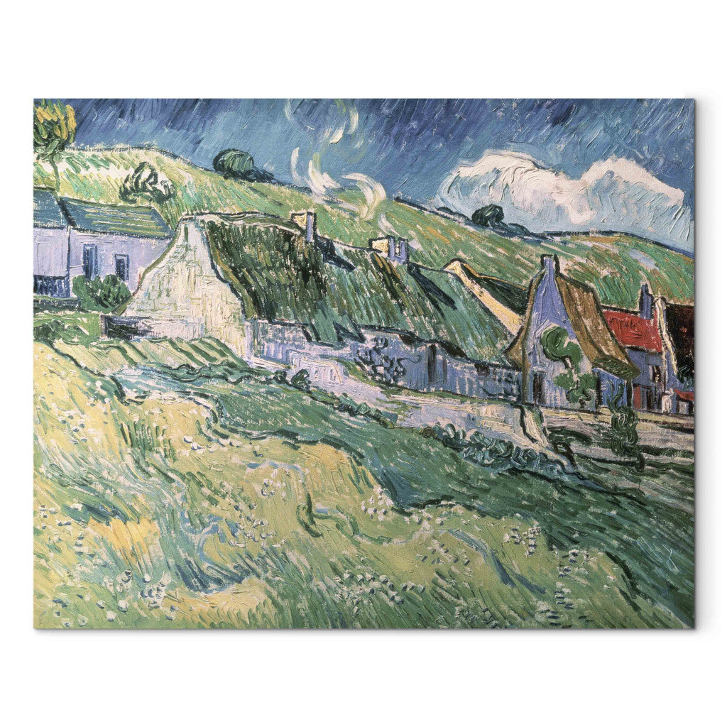 Gleznas reprodukcija - Vincent van Gogh - Cottages at Auvers -sur -Oise
