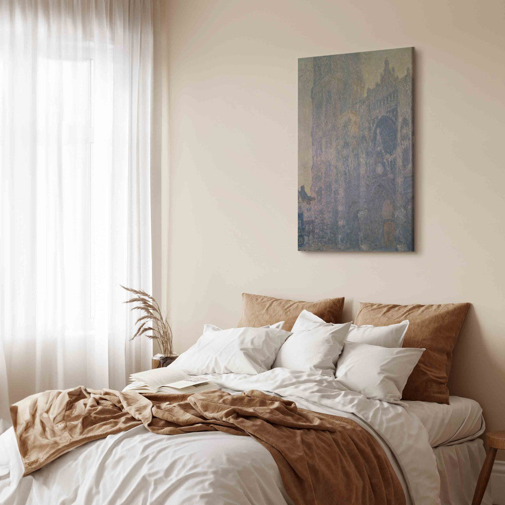 Gleznas reprodukcija - Claude Monet - Rouen Cathedral, Harmony in White, Morning Light