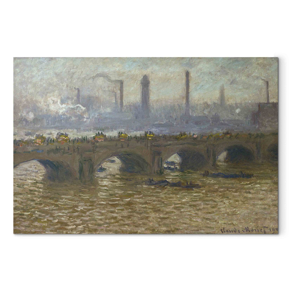 Gleznas reprodukcija - Claude Monet - Waterloo Bridge, temps gris