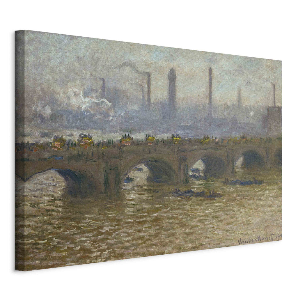 Gleznas reprodukcija - Claude Monet - Waterloo Bridge, temps gris