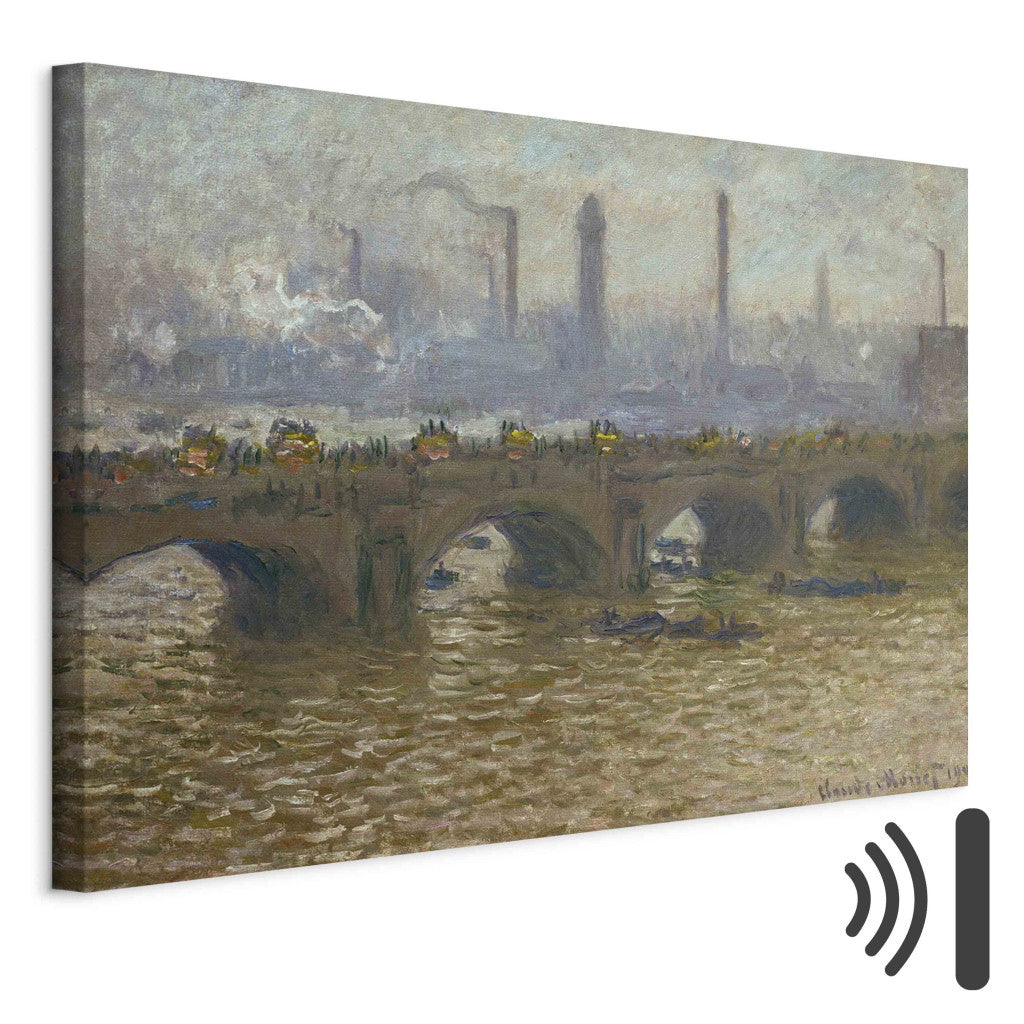 Gleznas reprodukcija - Claude Monet - Waterloo Bridge, temps gris