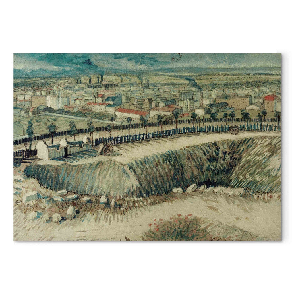 Gleznas reprodukcija - Vincent van Gogh - Industrial landscape -on the outskirts of Paris near Montmartre