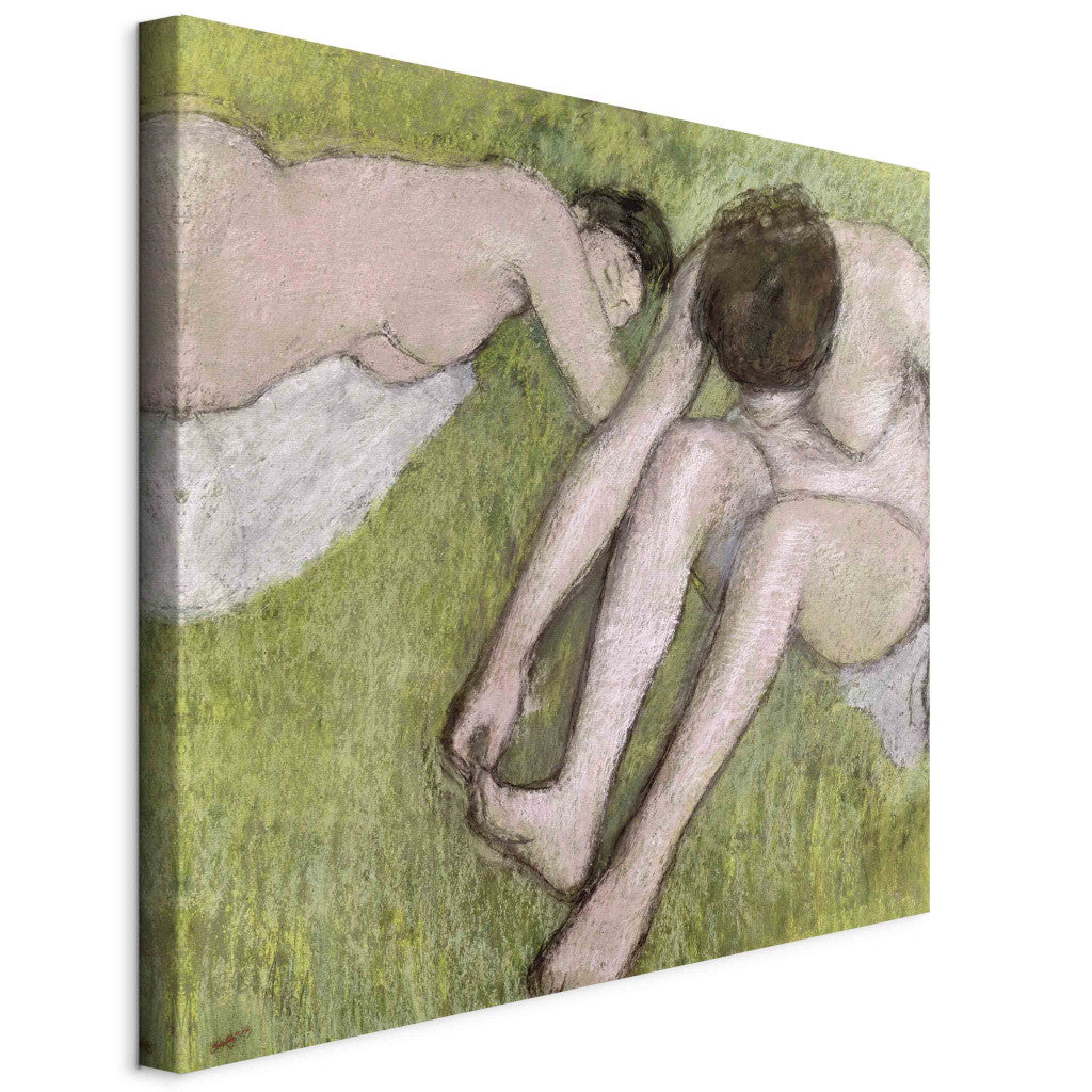 Gleznas reprodukcija - Edgar Degas - Two Bathers on the Grass