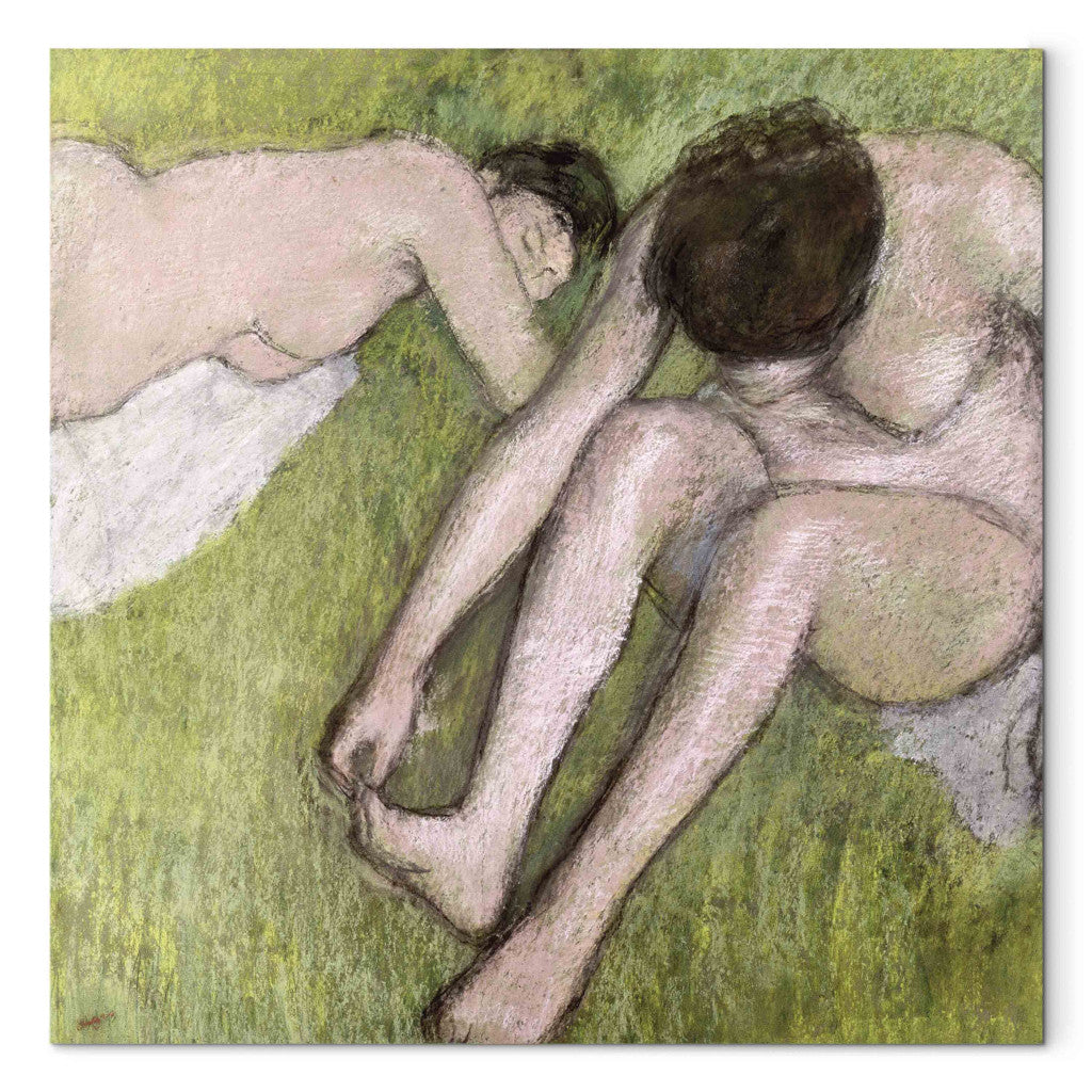 Gleznas reprodukcija - Edgar Degas - Two Bathers on the Grass