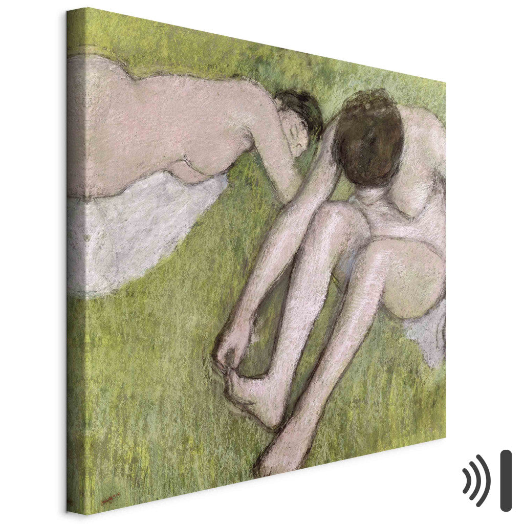 Gleznas reprodukcija - Edgar Degas - Two Bathers on the Grass