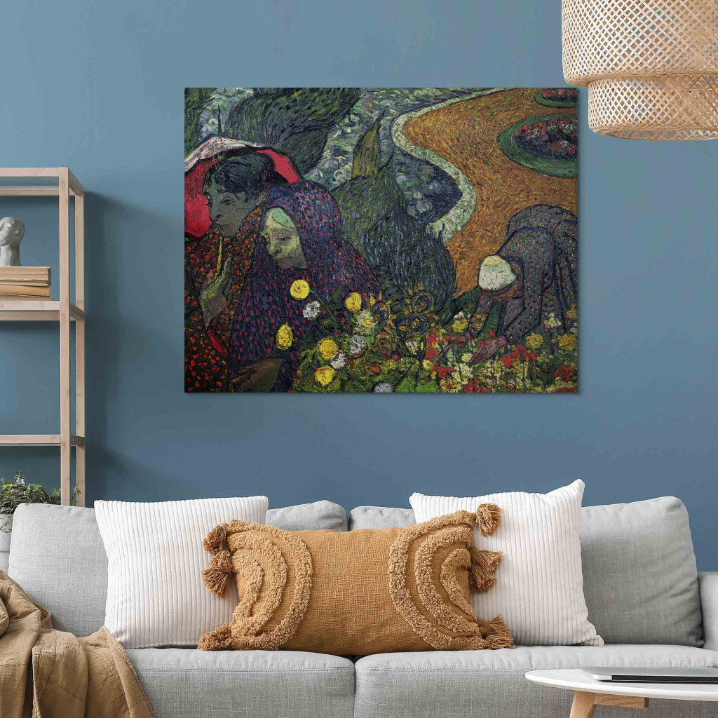 Gleznas reprodukcija - Vincent van Gogh - Ladies of Arles (Memories of the Garden at Etten)
