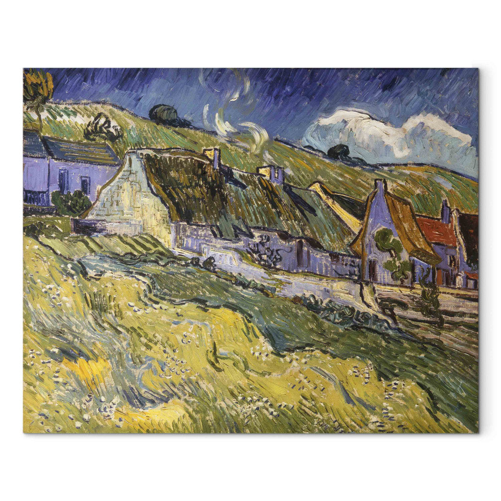 Gleznas reprodukcija - Vincent van Gogh - Thatched Cottages