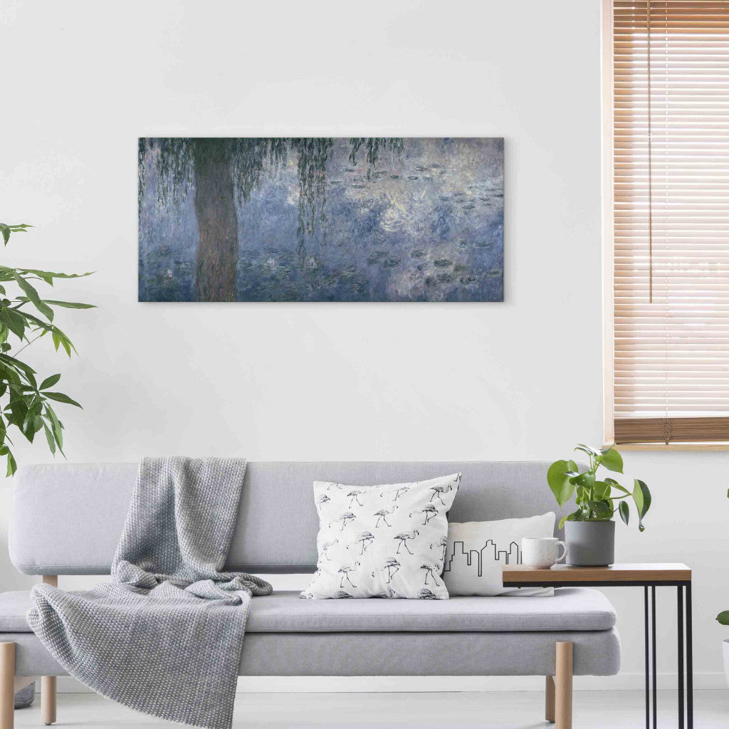 Gleznas reprodukcija - Claude Monet - Waterlilies: Morning with Weeping Willows