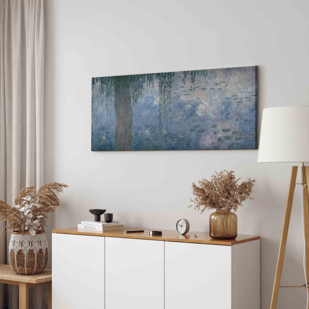 Gleznas reprodukcija - Claude Monet - Waterlilies: Morning with Weeping Willows