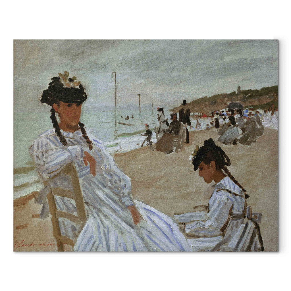 Gleznas reprodukcija - Claude Monet - Sur la Plage a Trouville (On the beach in Trouville)