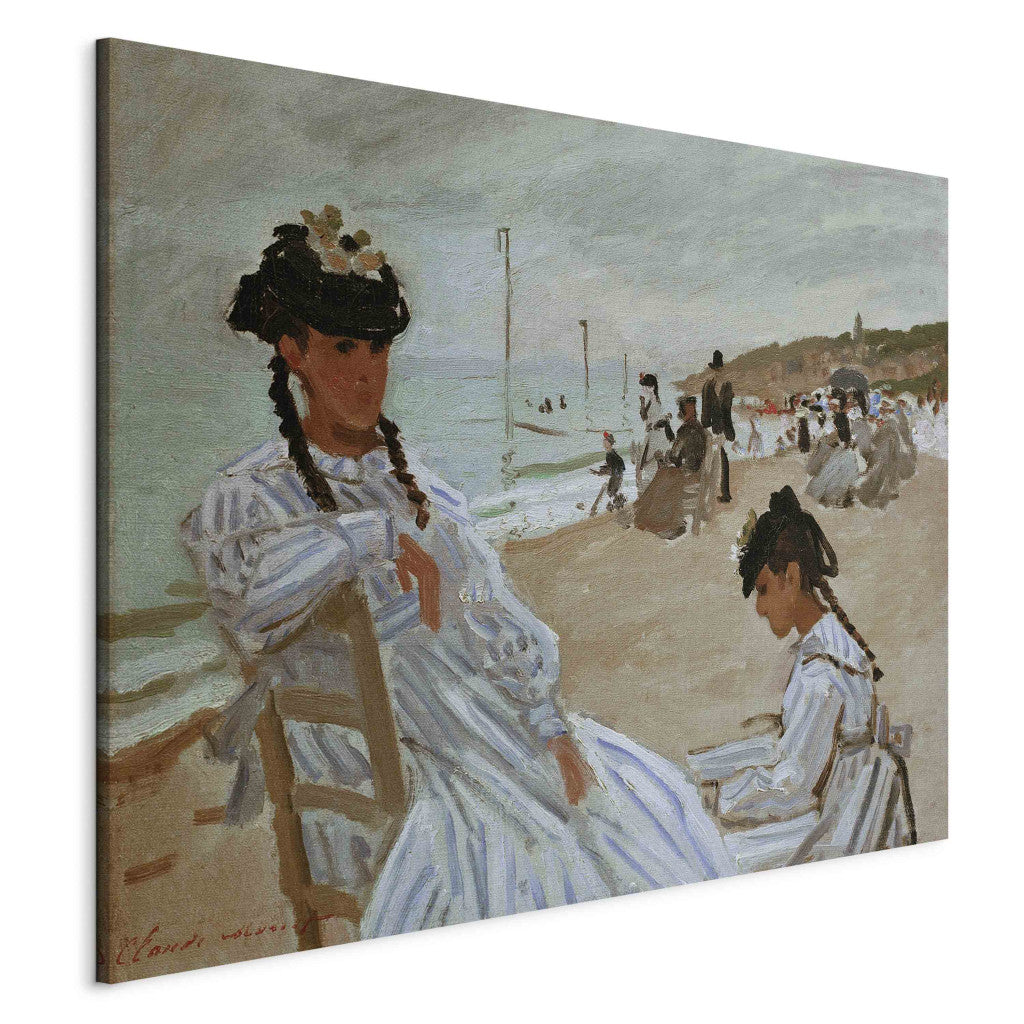 Gleznas reprodukcija - Claude Monet - Sur la Plage a Trouville (On the beach in Trouville)