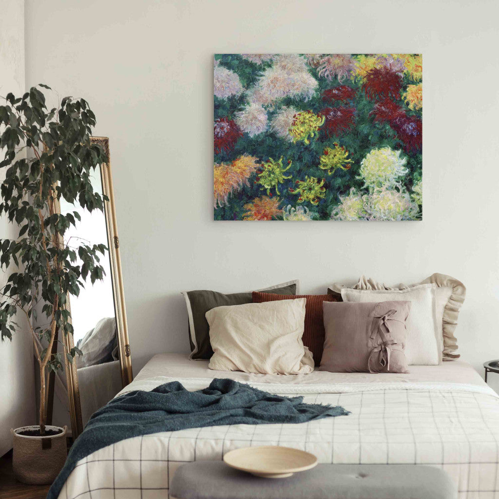 Gleznas reprodukcija - Claude Monet - Massif de chrysanthemes