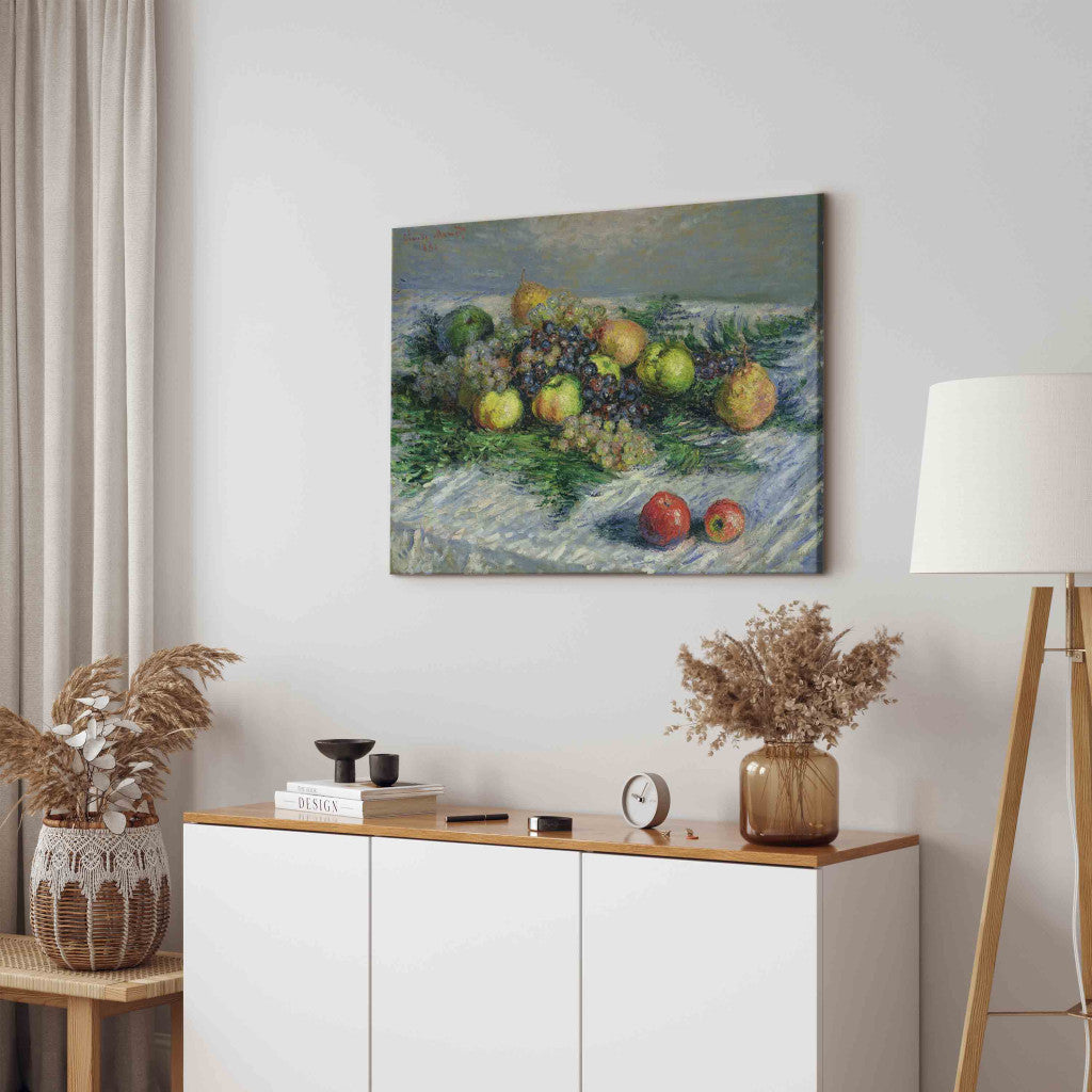 Gleznas reprodukcija - Claude Monet - Still Life with Pears and Grapes