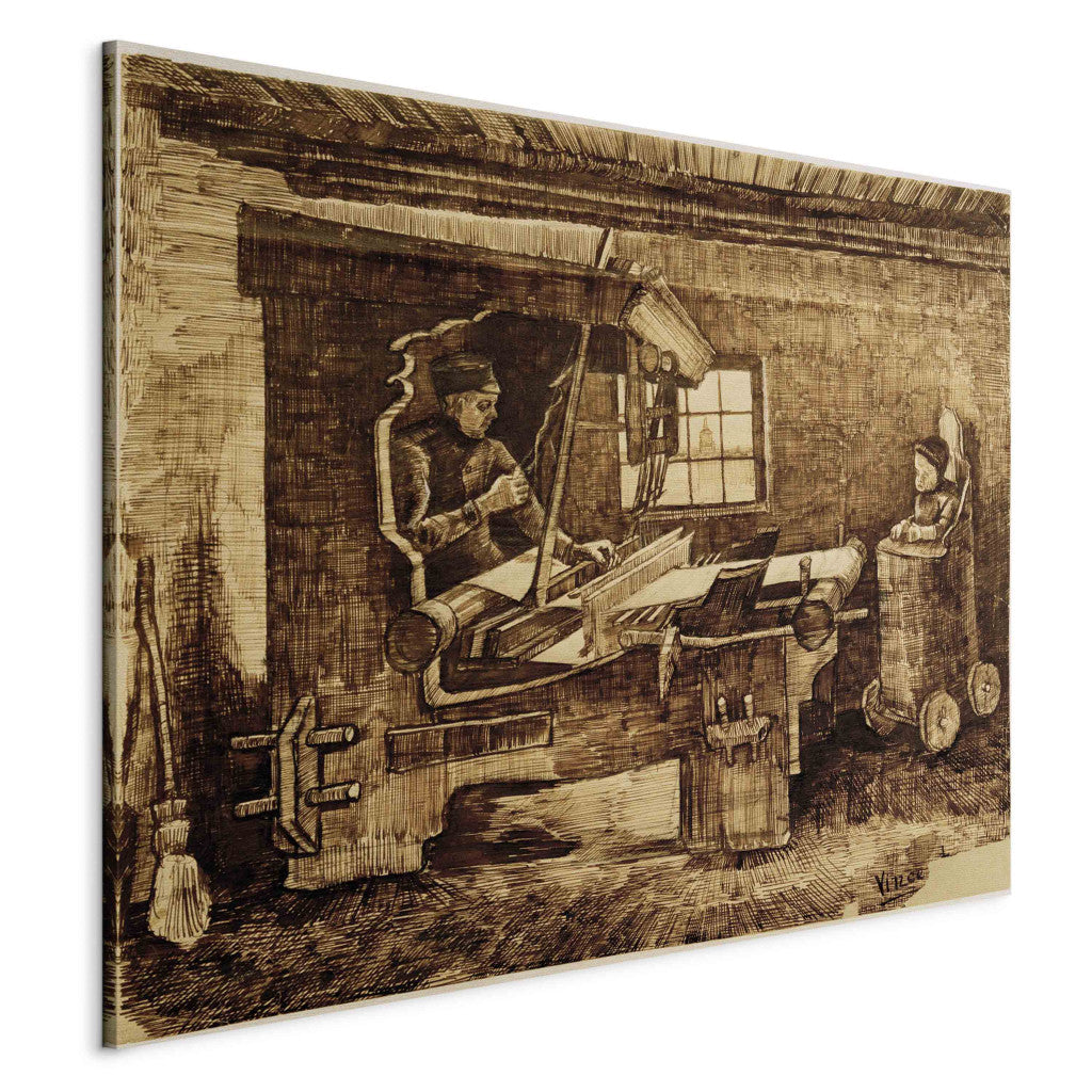 Gleznas reprodukcija - Vincent van Gogh - Weaver with a Baby in a Highchair