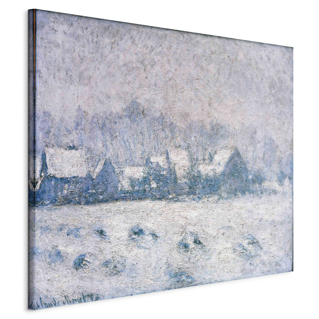 Gleznas reprodukcija - Claude Monet - Effet de neige a  Giverny (Snow in Giverny)