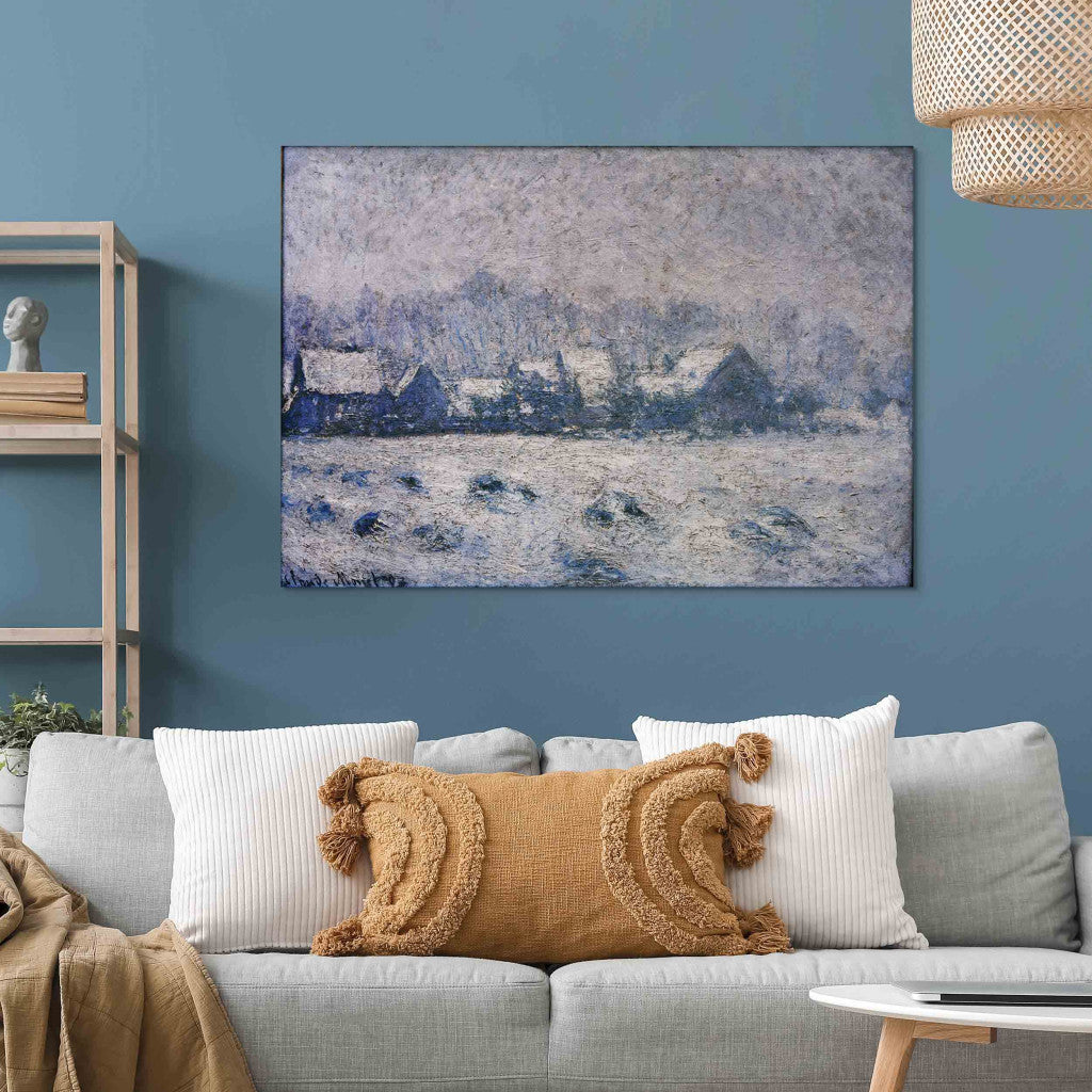Gleznas reprodukcija - Claude Monet - Effet de neige a  Giverny (Snow in Giverny)