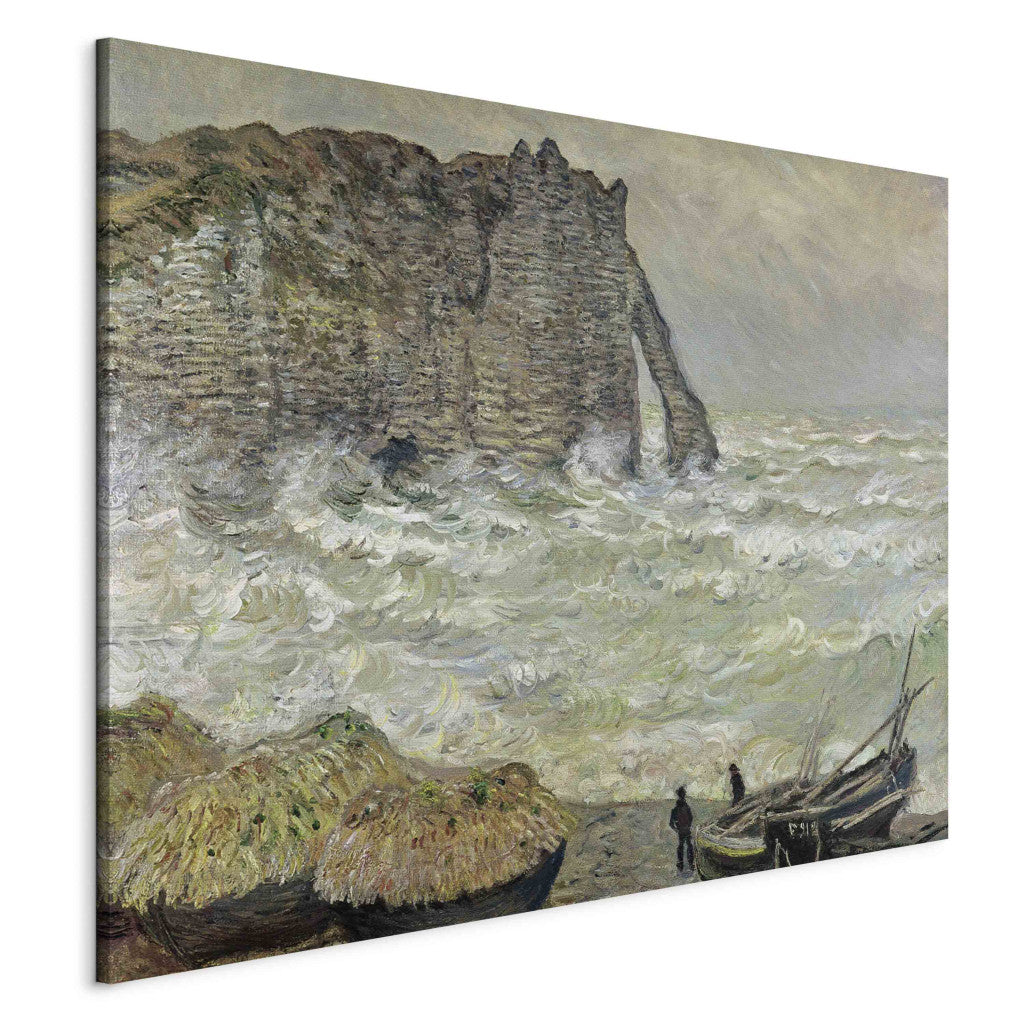 Gleznas reprodukcija - Claude Monet - Rough Sea at Etretat (2. versija)