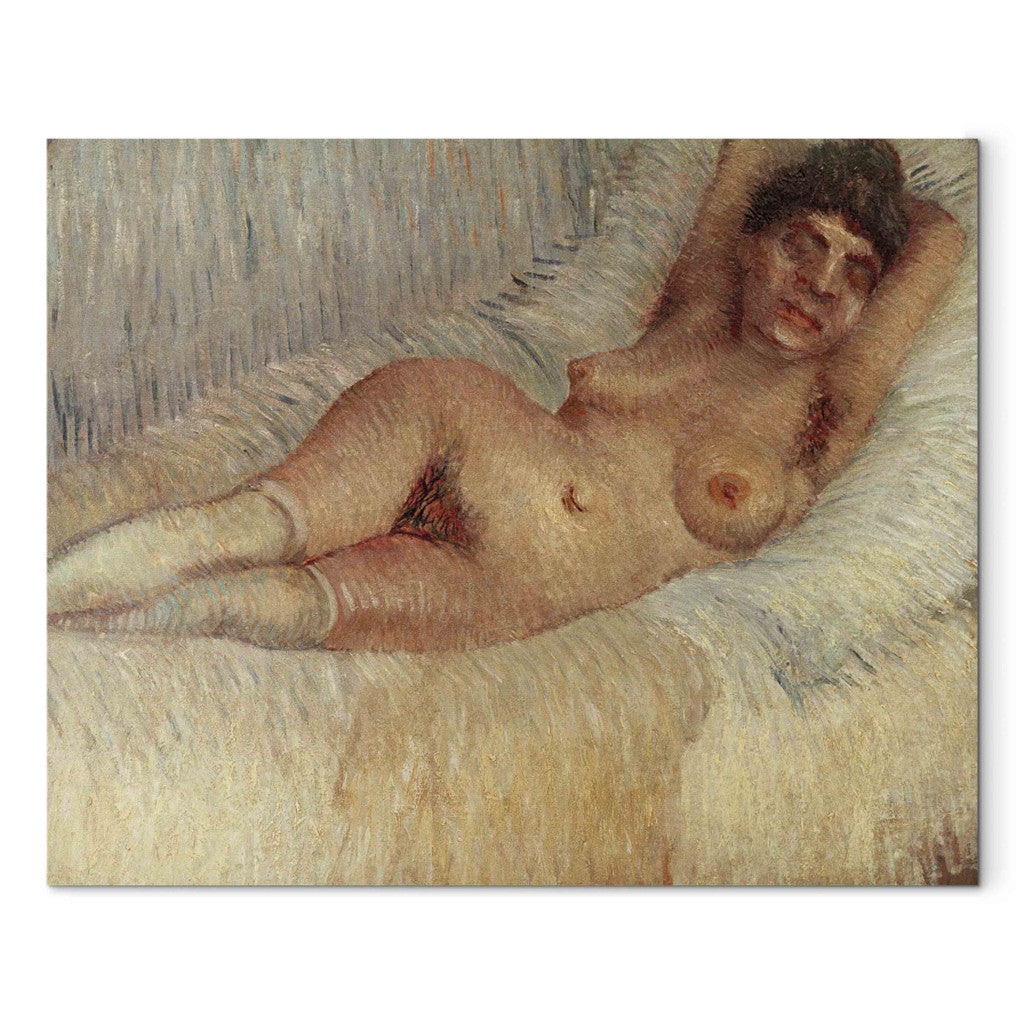 Gleznas reprodukcija - Vincent van Gogh - Female nude on a bed
