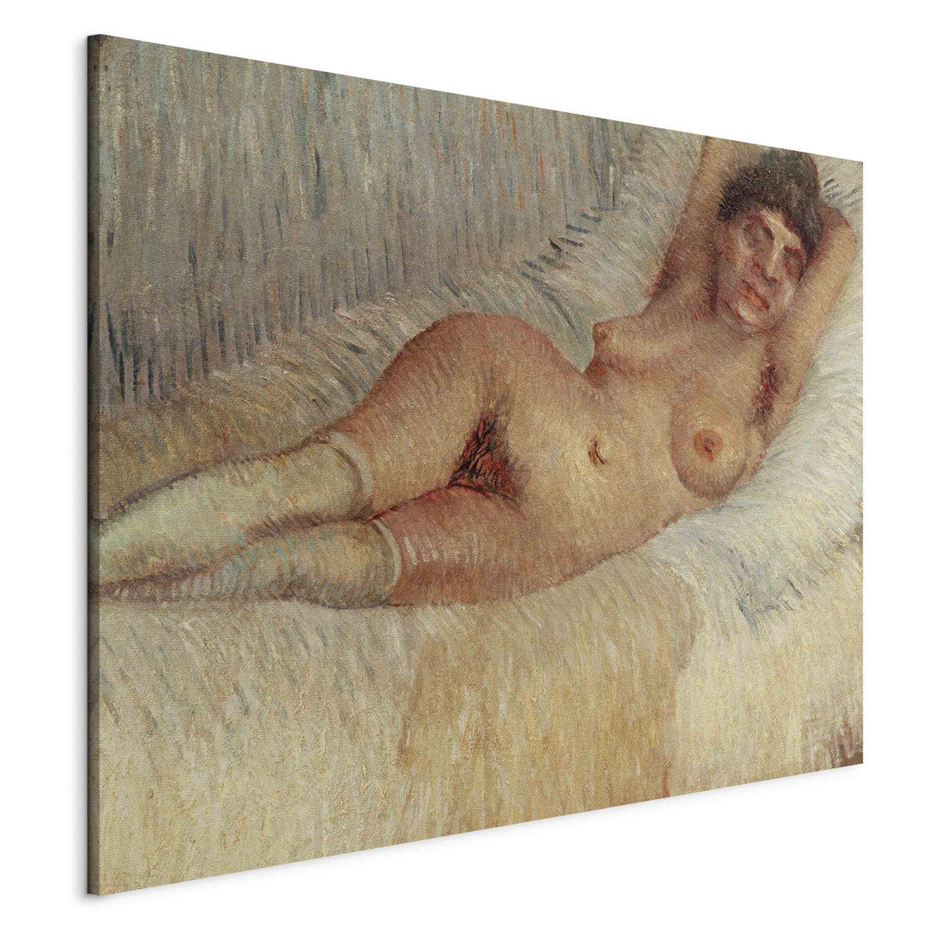 Gleznas reprodukcija - Vincent van Gogh - Female nude on a bed