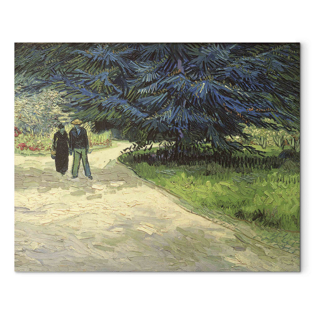 Gleznas reprodukcija - Vincent van Gogh - Couple in the Park, Arles