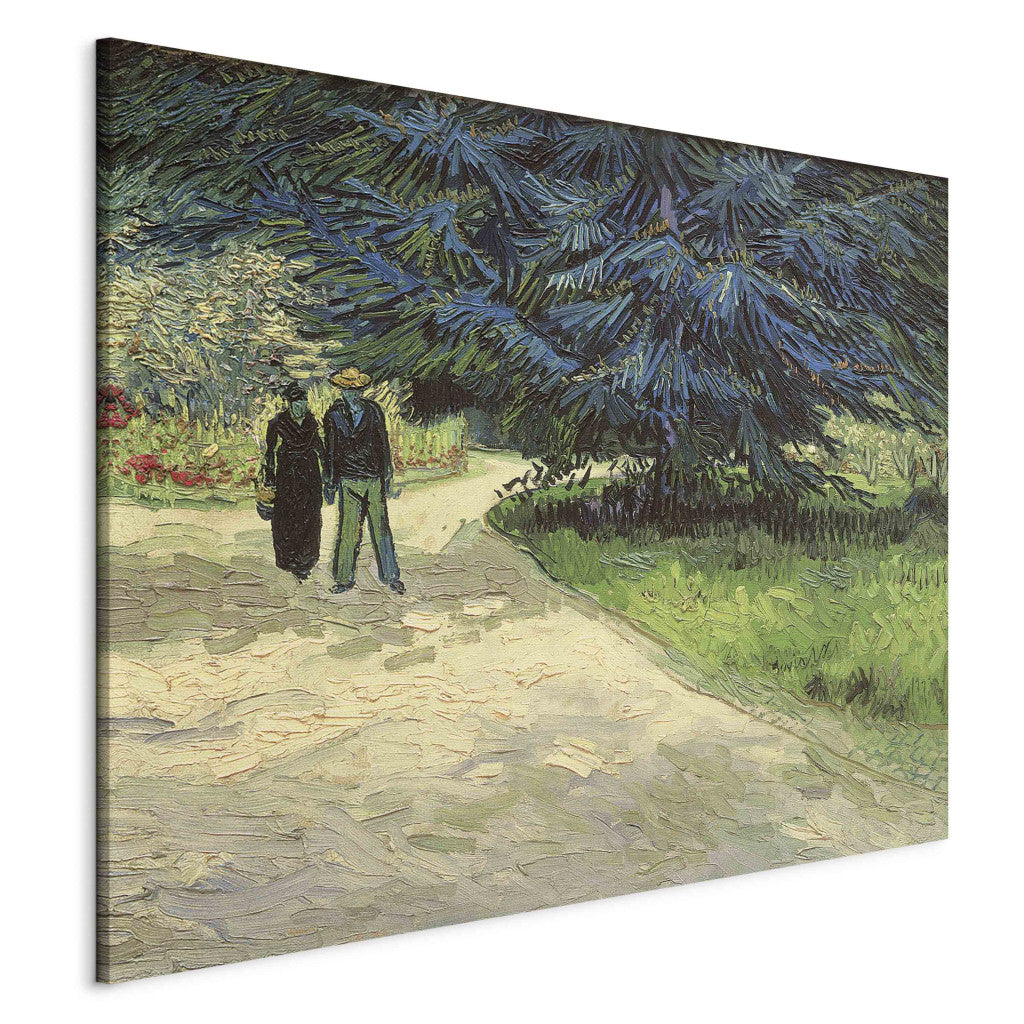 Gleznas reprodukcija - Vincent van Gogh - Couple in the Park, Arles