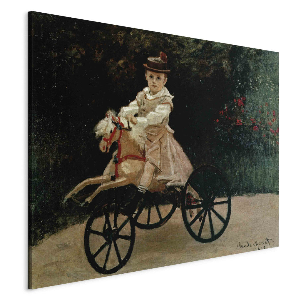 Gleznas reprodukcija - Claude Monet - Jean Monet on his Hobby Horse