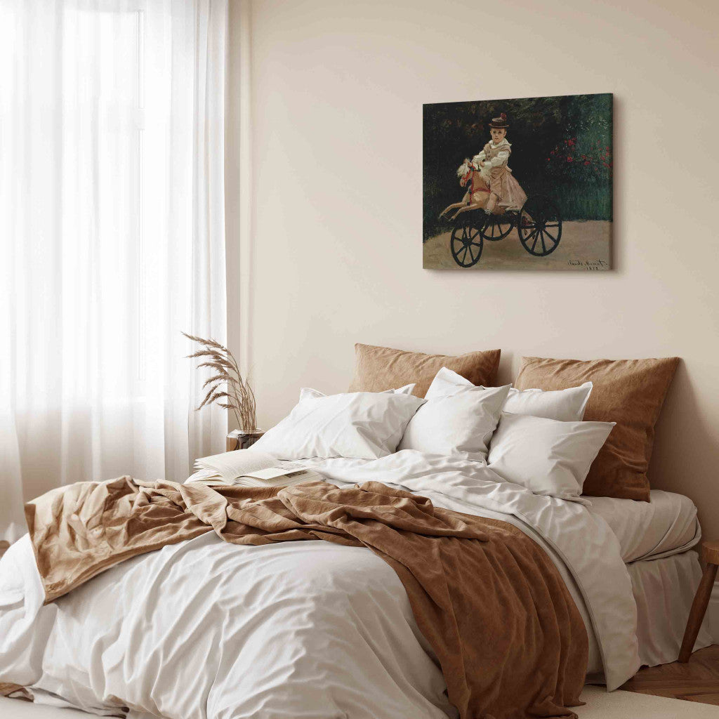 Gleznas reprodukcija - Claude Monet - Jean Monet on his Hobby Horse