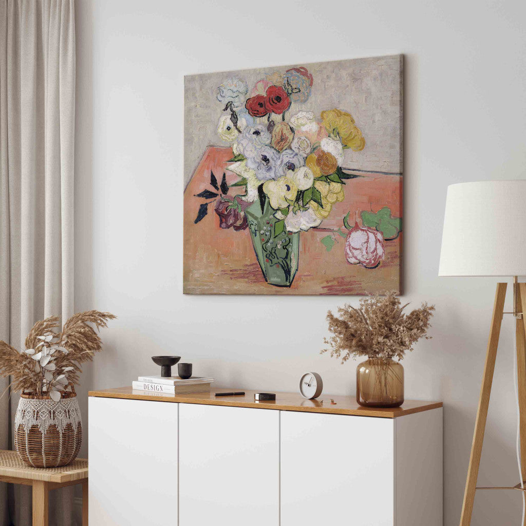 Gleznas reprodukcija - Vincent van Gogh - Roses and Anemones