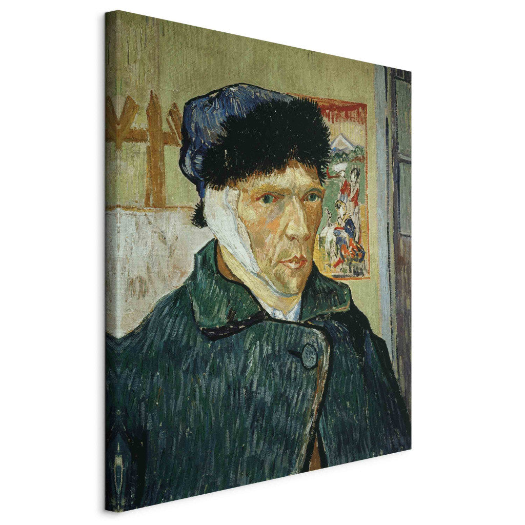 Gleznas reprodukcija - Vincent van Gogh - Selfportrait with bandaged ear