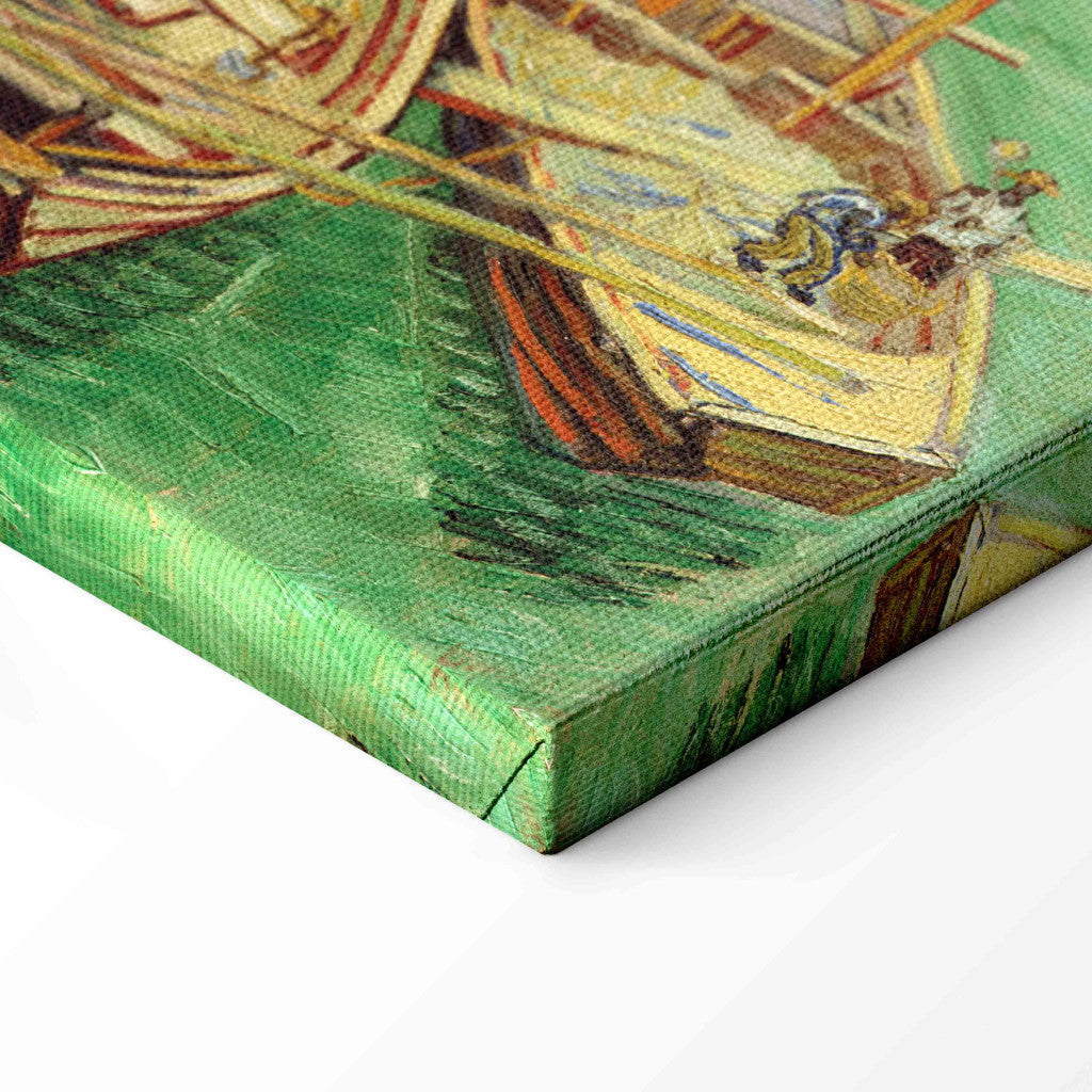 Gleznas reprodukcija - Vincent van Gogh - Barges on the River Rhone