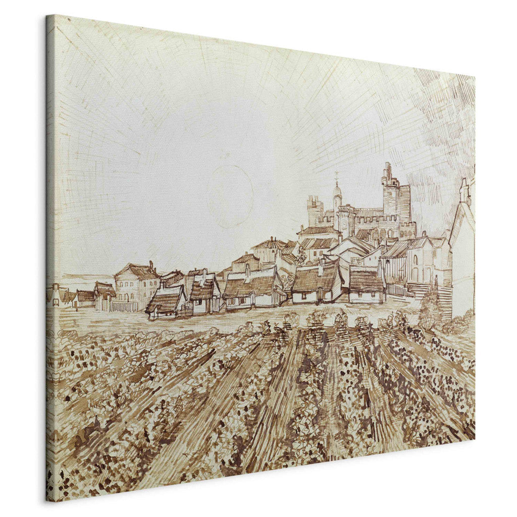Gleznas reprodukcija - Vincent van Gogh - View of Saintes -Maries