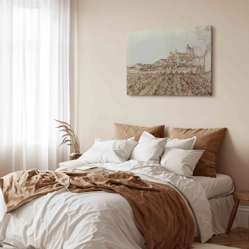 Gleznas reprodukcija - Vincent van Gogh - View of Saintes -Maries