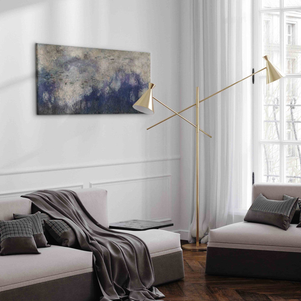 Gleznas reprodukcija - Claude Monet - The Waterlilies - The Clouds (central section)