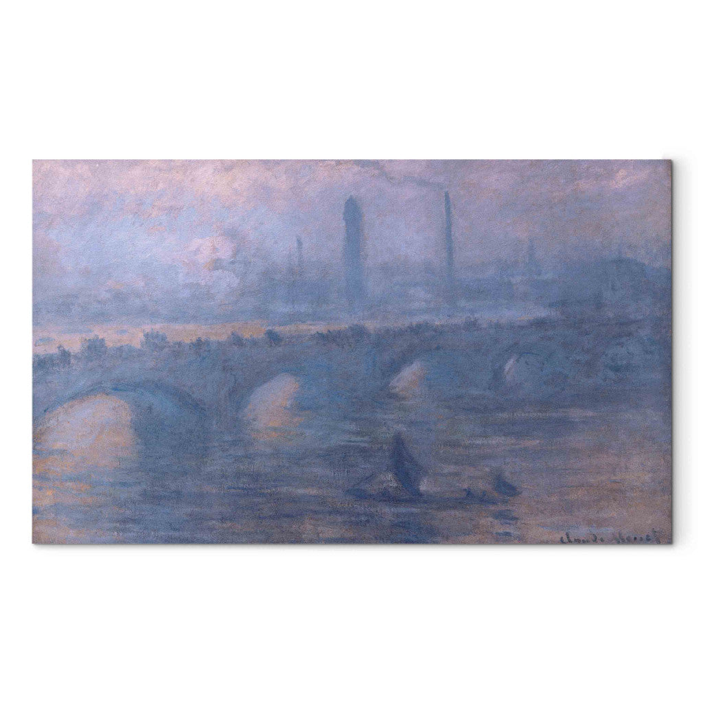 Gleznas reprodukcija - Claude Monet - Waterloo Bridge, Matin brumeux
