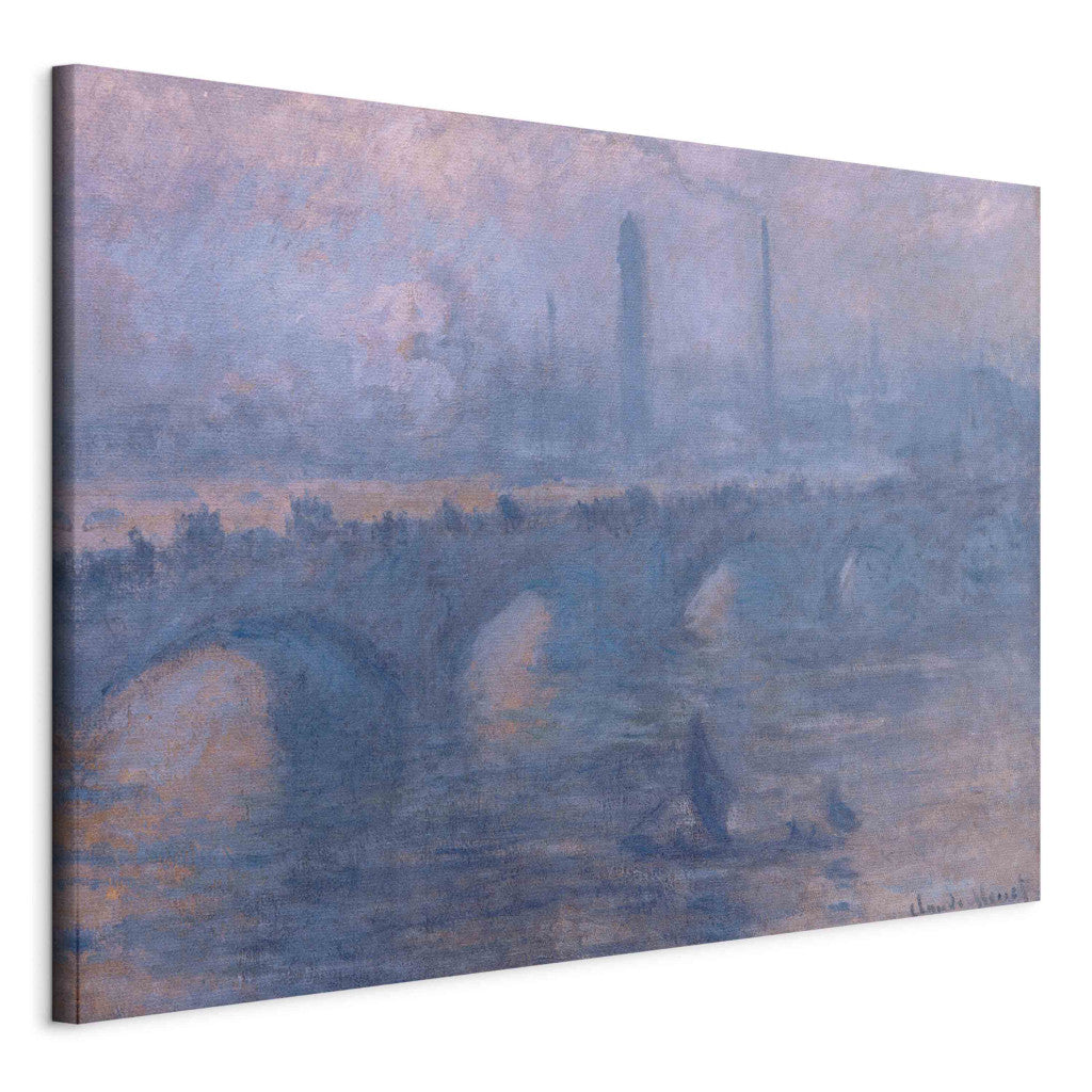 Gleznas reprodukcija - Claude Monet - Waterloo Bridge, Matin brumeux