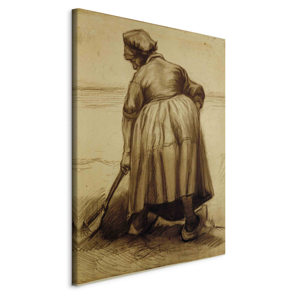 Gleznas reprodukcija - Vincent van Gogh - Peasant Woman Digging