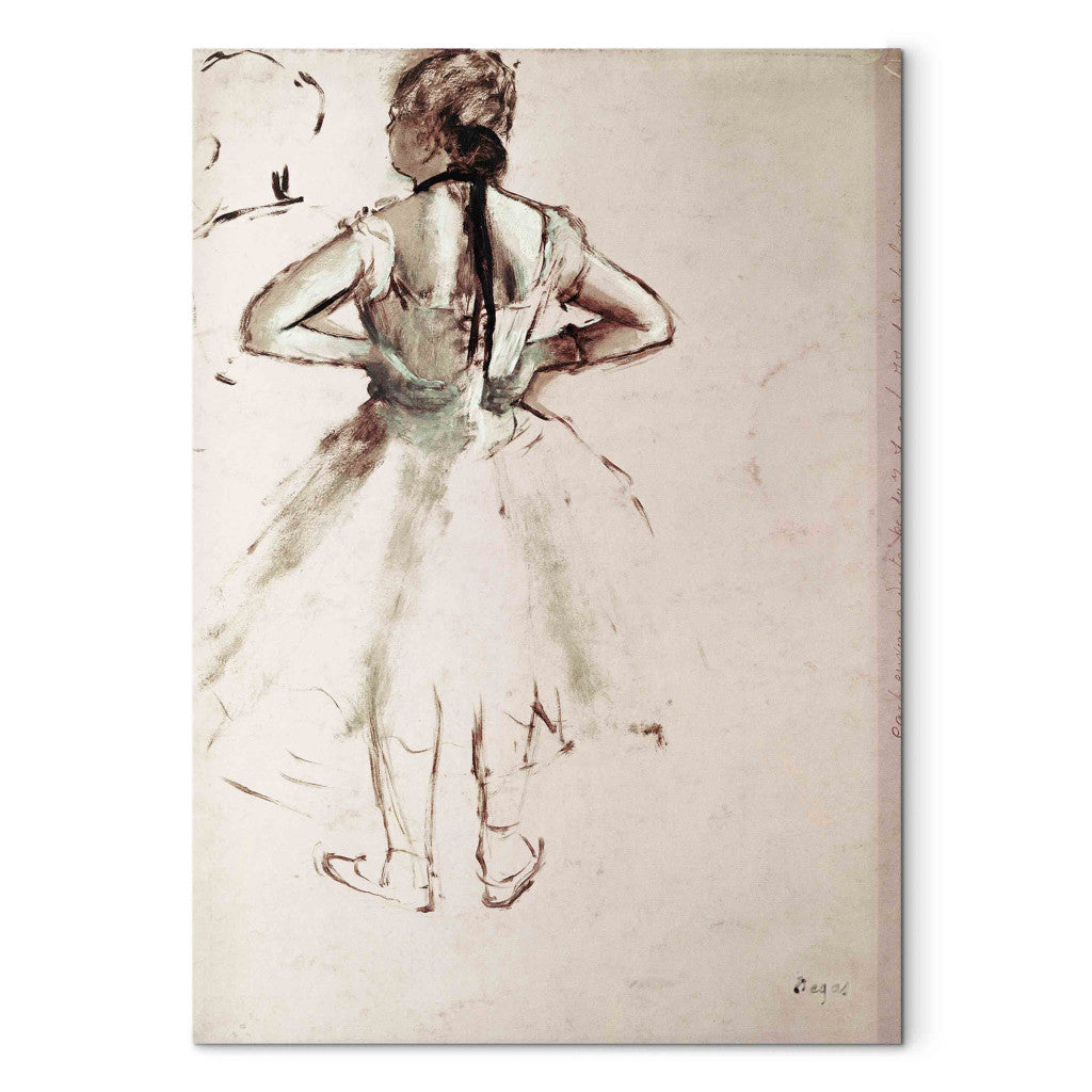 Gleznas reprodukcija - Edgar Degas - Dancer viewed from the back