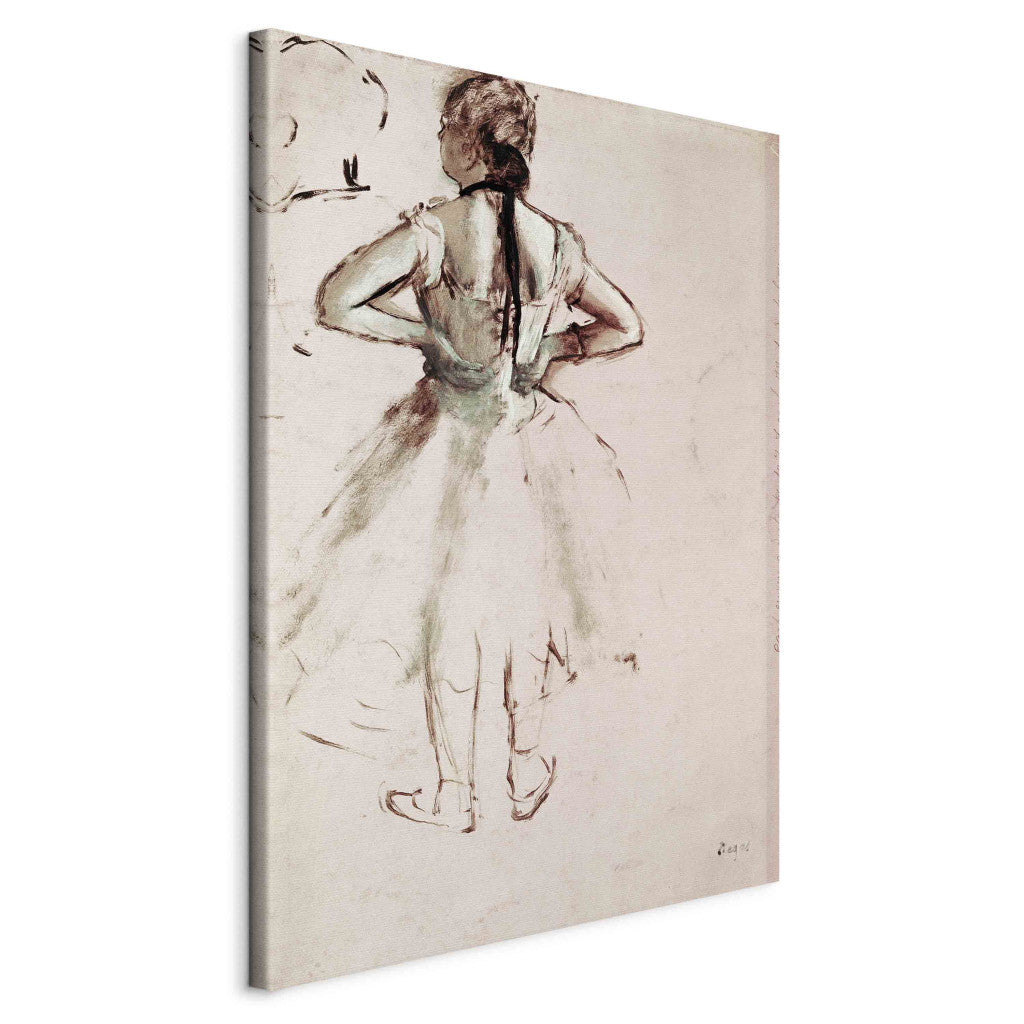 Gleznas reprodukcija - Edgar Degas - Dancer viewed from the back