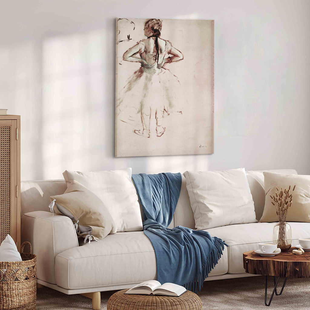 Gleznas reprodukcija - Edgar Degas - Dancer viewed from the back
