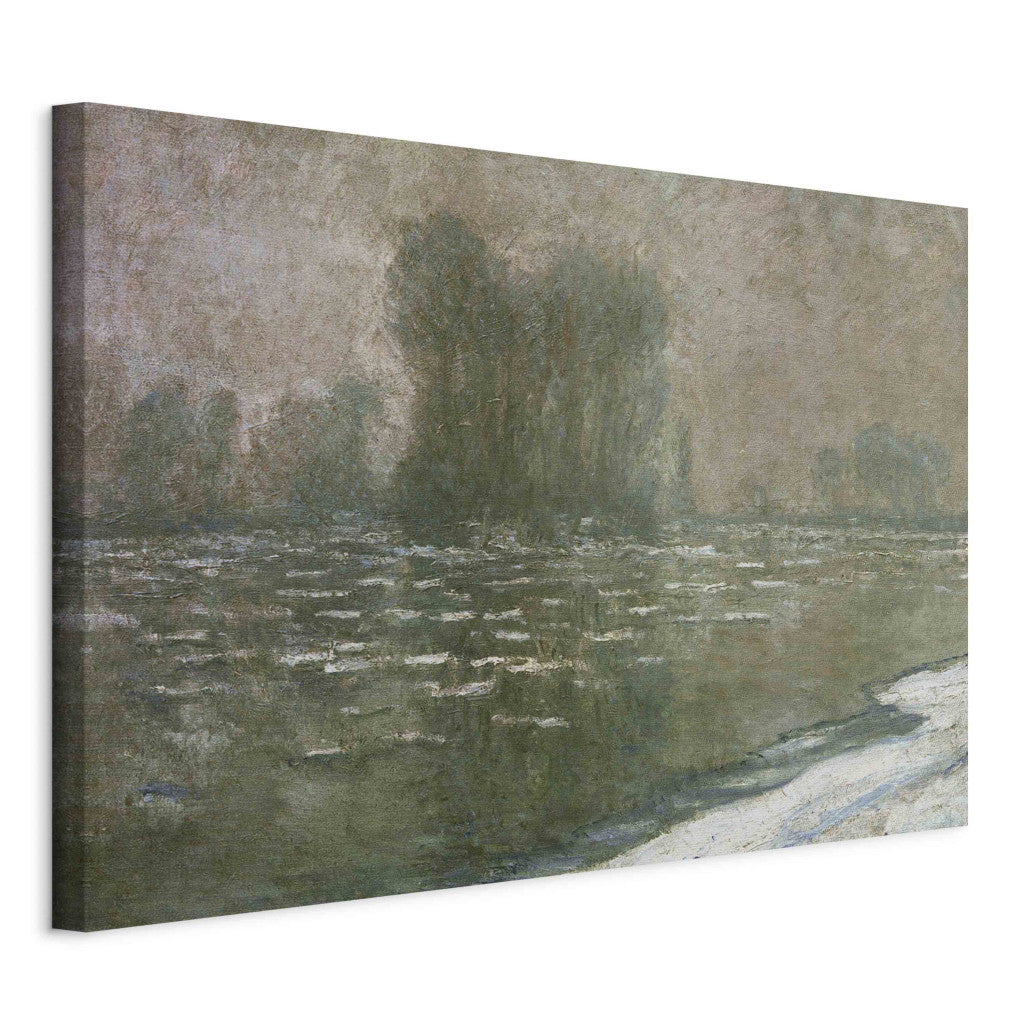 Gleznas reprodukcija - Claude Monet - Matin brumeux, deba¢cle