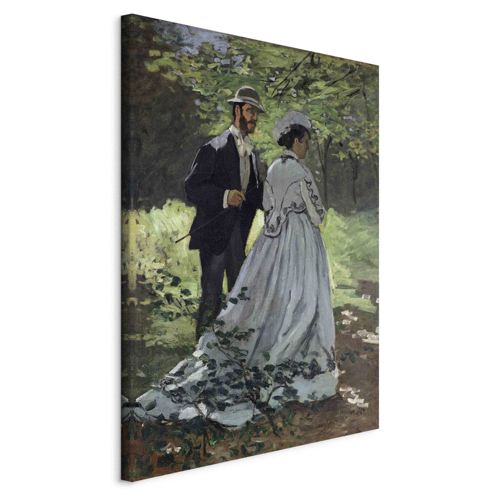 Gleznas reprodukcija - Claude Monet - The Promenaders, or Bazille and Camille