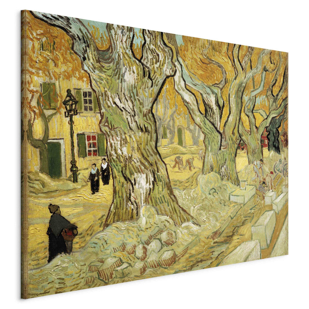 Gleznas reprodukcija - Vincent van Gogh - Roadworks at Saint -Remy