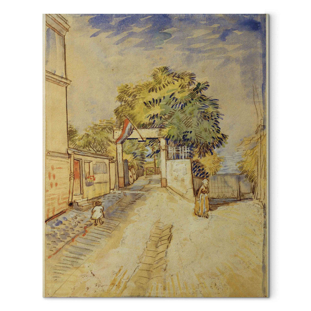 Gleznas reprodukcija - Vincent van Gogh - Entrance to the Moulin de la Galette