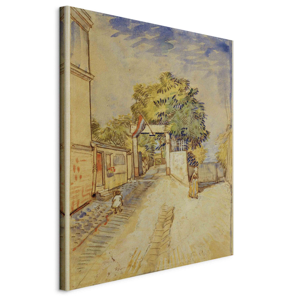 Gleznas reprodukcija - Vincent van Gogh - Entrance to the Moulin de la Galette